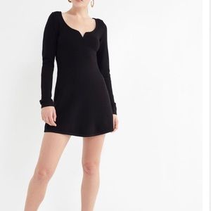 NWT- Urban Outfitters Black Sweater Mini Dress